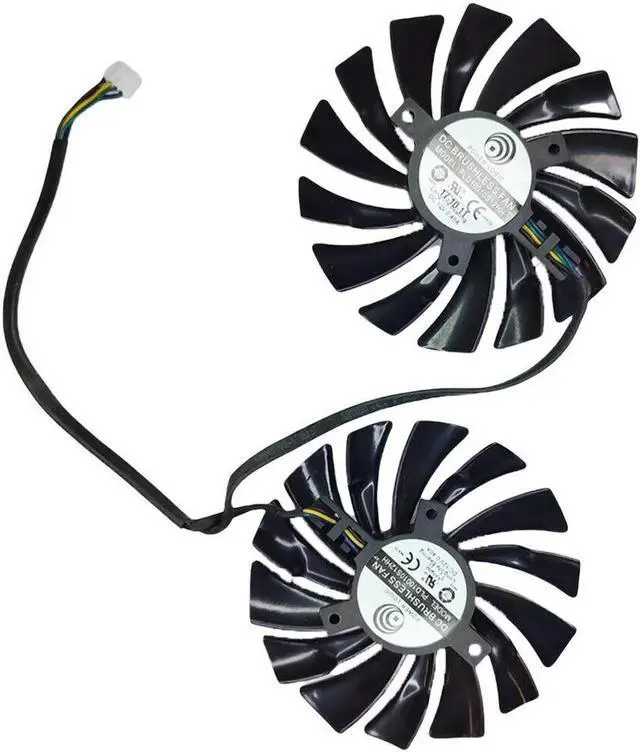 Alt view image 3 of 5 - Aomoproing GPU cooling fan for MSI GTX 1060 970 980 PLD10010S12H