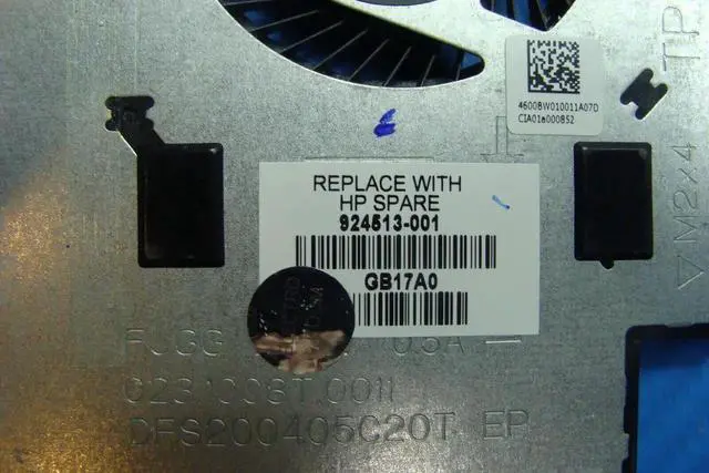 Alt view image 3 of 5 - Aomoproing Cpu cooling fan for HP Pavilion x360 15-br055nr 15.6 inches with Heatsink 924513-001