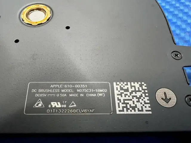Alt view image 3 of 5 - Aomoproing Cpu cooling fan for Pro A2141 16 inches 2019 MVVJ2LL/A Right 923-03875