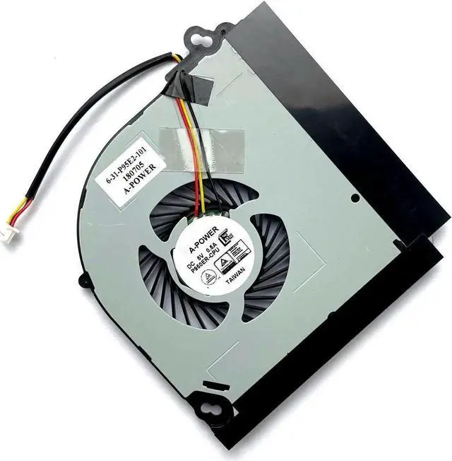 Alt view image 2 of 5 - Aomoproing Cpu cooling fan for Clevo P950 P950HR P950ER T97 T96E T800 3pin DC5V