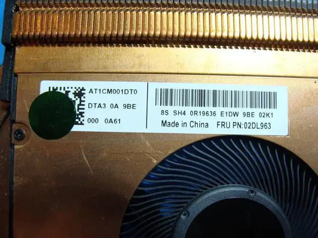 Alt view image 2 of 5 - Aomoproing Cpu cooling fan for Lenovo Thinkpad T495 14 inches with Heatsink 02DL964 AT1CM001DT0
