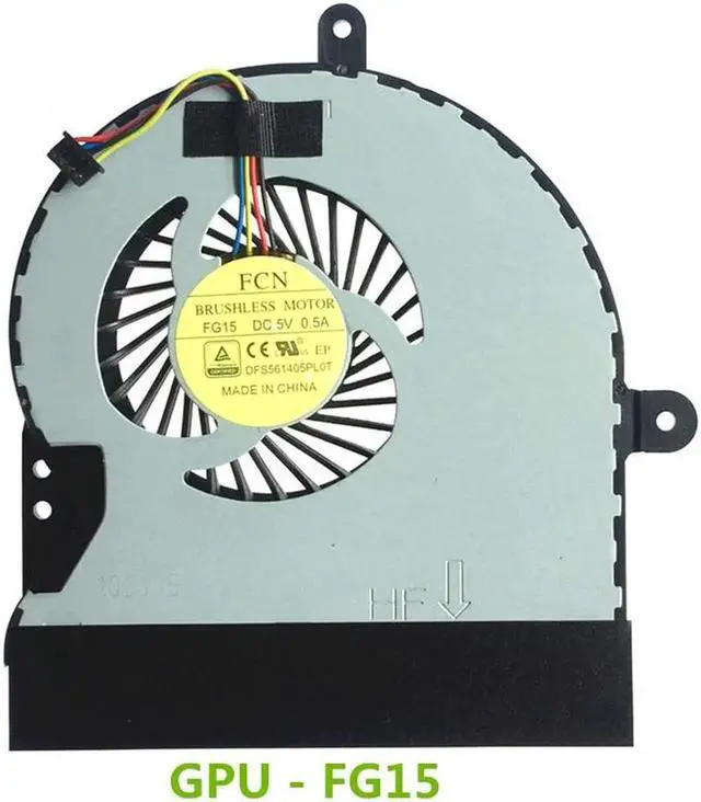 Alt view image 5 of 7 - Aomoproing Cpu and GPU cooling fan for ASUS G751 G751J G751M G751JT 5V voltage