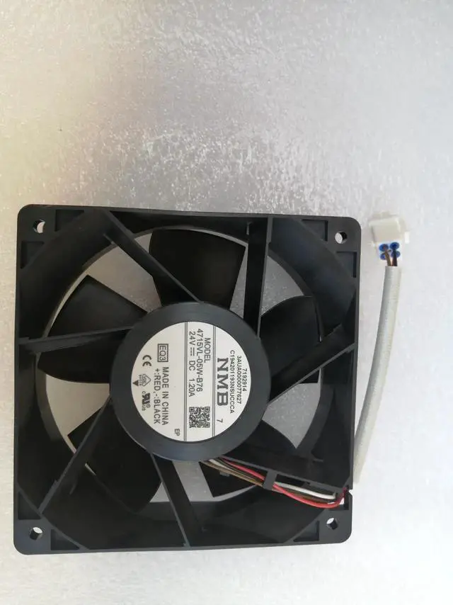 Alt view image 3 of 4 - Original NMB fan 4715VL-05W-B76-EQ3 12038 24V 1.20A original plug inverter fan