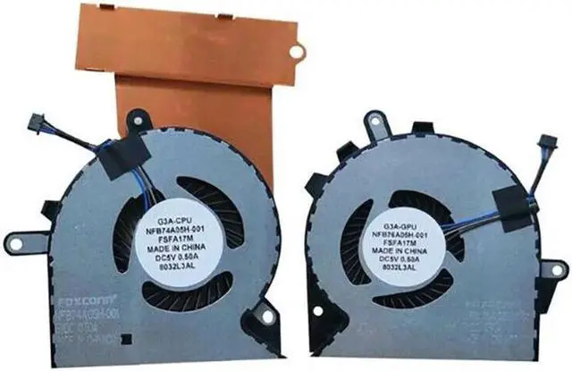 Alt view image 3 of 5 - Aomoproing Gpu and Cpu cooling fan for HP OMEN 3PRO TPN-Q194 15-CE 15-CE006TX 15-CE000 LR