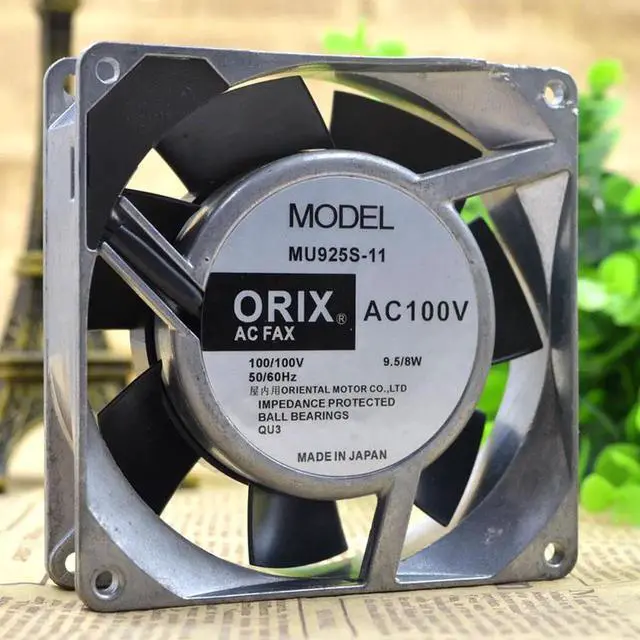 Alt view image 3 of 3 - New Japan ORIX MU925S-11 100V 9.5W cooling fan