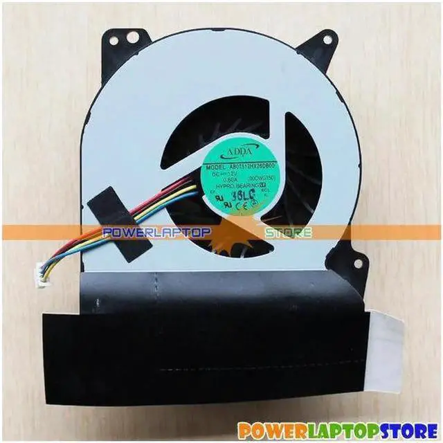 Alt view image 5 of 7 - Aomoproing Cpu cooling fan for ASUS ROG G750J G750JH ADDA AB07512HX26DB00 00CWG750 00WG750 13N0-PCP0101 DC12V voltage 0.6A 25mm thickness