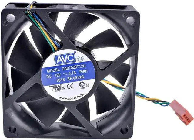 Alt view image 4 of 4 - DA07020T12U 70mm fan 7020 70x70x20mm 7cm 12V 0.70A Computer CPU 4-wire 4pin PWM air volume cooling fan