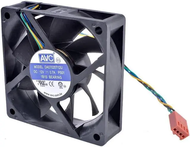 Alt view image 3 of 4 - DA07020T12U 70mm fan 7020 70x70x20mm 7cm 12V 0.70A Computer CPU 4-wire 4pin PWM air volume cooling fan