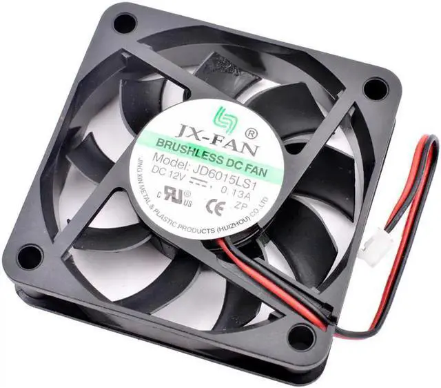 Alt view image 4 of 4 - JX-FAN JD6015LS1 6cm 6015 60mm fan 60x60x15mm 12V 0.13A power charger cooling fan