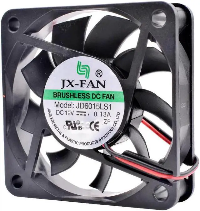 Alt view image 2 of 4 - JX-FAN JD6015LS1 6cm 6015 60mm fan 60x60x15mm 12V 0.13A power charger cooling fan