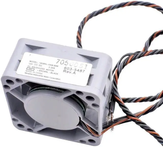 Alt view image 2 of 3 - 1608KL-04W-B56 603-5487 4cm 40mm fan 4020 40x40x20mm 12V 0.20A 4 line switch micro chassis cooling fan