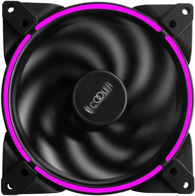 Alt view image 5 of 5 - RGB HALO 14cm Computer Case Adjust Fan 12V 4PIN RGB Quiet PWM Fans 140mm CPU Cooler Water Cooling Replace Fan