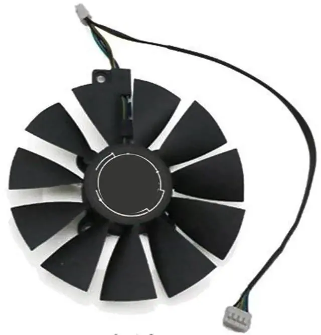 Alt view image 4 of 6 - Graphics Card Cooling Fan Replacement forASUS RX 480 GTX 1070 GTX 1060 Dual Series T129215SU 12V 0.5A 4PIN Video Card Cooler Fans GPU Fan (Fan-B)