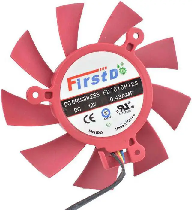 Main image of FD7015H12S 65mm 39mm fan 12V 0.43A 4Pin HD5770 HD5850 HD5830 VGA Video Card cooling Fan