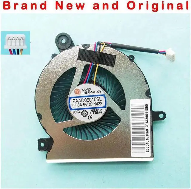 Main image of NEW ORIGINAL COOLING FAN COOLER FOR AAVID THERMALLOY PAAD06015SL 0.55A 5VDC N433 4PIN E33401610MC