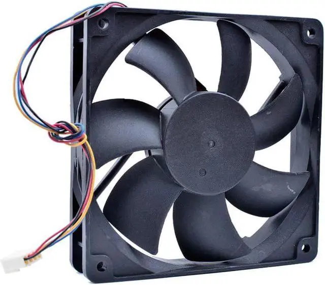 Alt view image 2 of 4 - AD1212UB-A73GL 12cm 120mm fan 12025 12V 0.50A Double ball bearing DC fan computer CPU cooler cooling fan
