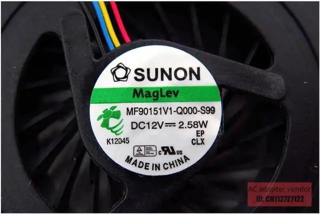 Alt view image 3 of 5 - NEW SUNON MF90151V1-Q000-S99 1323-009X000 12V 2.58W cooling fan