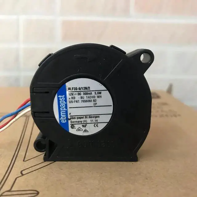 Alt view image 3 of 3 - Germany ebmpapst RLF35-8/12N 5015 5CM 12V large air volume blower cooling fan