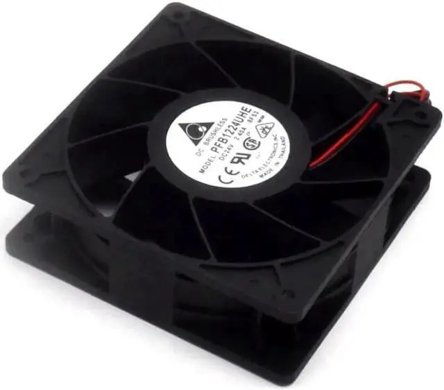 Alt view image 6 of 6 - 2pcs New and Original PFB1224UHE 12CM 24V 2.40A inverter cooling fan violence for Delta 120 * 120 * 38mm