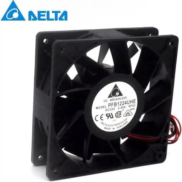 Main image of 2pcs New and Original PFB1224UHE 12CM 24V 2.40A inverter cooling fan violence for Delta 120 * 120 * 38mm