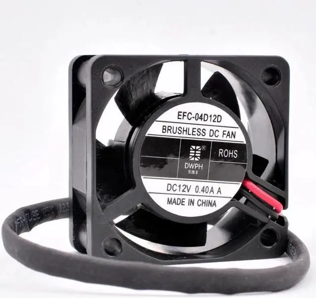 Main image of EFC-04D12D 4cm 40mm fan 40x40x20mm DC12V 0.40A 2pin 2 ball bearings, large air volume cooling fan for chassis router