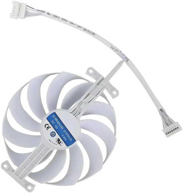 Alt view image 3 of 6 - Graphics Card Cooling Fan Replacement forASUS ROG Strix RTX 3070 3080 3090 White Gaming Series CF1010U12S 95mm 12V 0.45A 7Pin Video Card Cooler Fans GPU Fan (Fan-C)