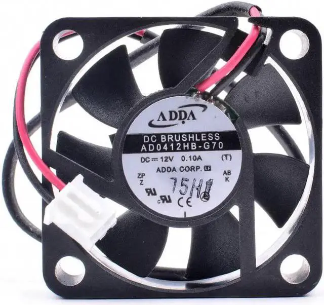 Alt view image 2 of 4 - AD0412HB-G70 4cm 4010 40x40x10mm 40mm fan 12V 0.10A video recorder North and South Bridge silent cooling fan