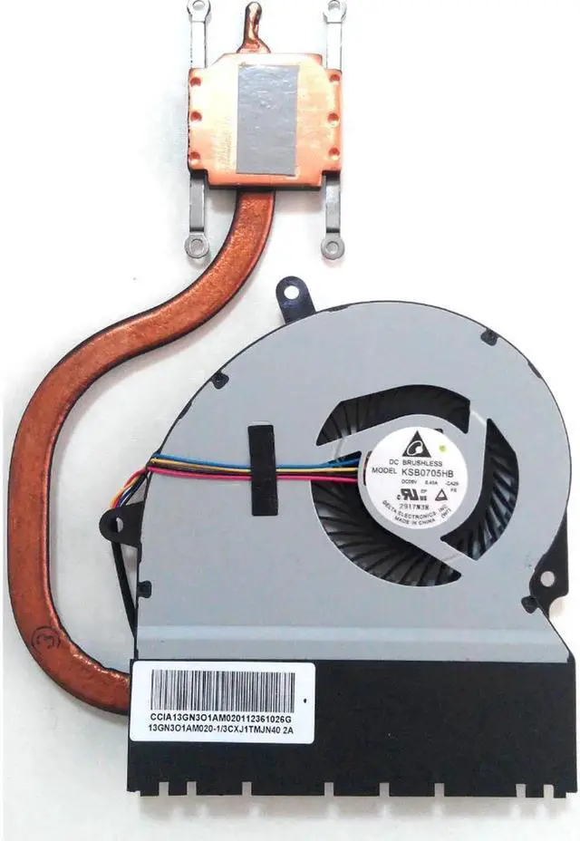 Main image of New For Asus X401A X401A-BCL0705Y X401A-BHPDN37 X401A-BHPDN41 X401A-HCL122I Series Laptop CPU Fan With Heatsink 13GN3O1AM010-1