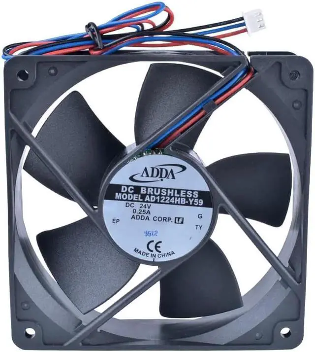 Alt view image 2 of 4 - AD1224HB-Y59 12cm 120mm 12032 24V 0.25A Double ball bearing inverter fan cooling fan