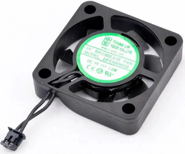 Alt view image 2 of 4 - DFS300605H 3cm 30mm fan 30x30x6mm DC5V 1.0W 2 wires 6mm thickness ultra-thin micro cooling fan for projector