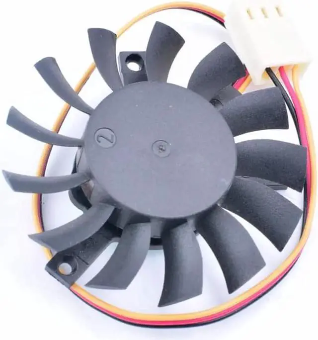 Alt view image 2 of 3 - DFS500912M 12V 1.6W router industrial control TV heat sink dedicated graphics card cooling fan