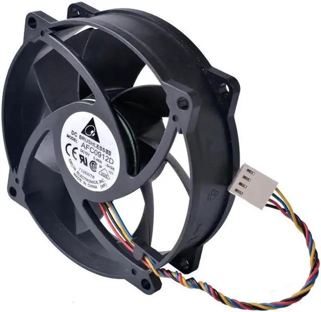 Alt view image 4 of 5 - AFC0912D 90X90X25mm 12V 0.46A computer CPU cooler fan 4pin PWM speed adjusting cooling fan