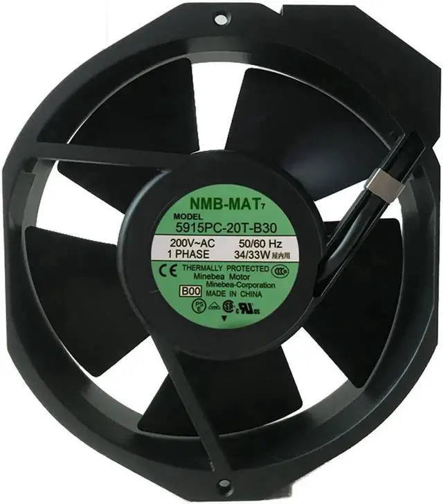 Alt view image 2 of 2 - New NMB-MAT 5915PC-20T-B30-B00 200V 34W 17238 Inverter cooling fan