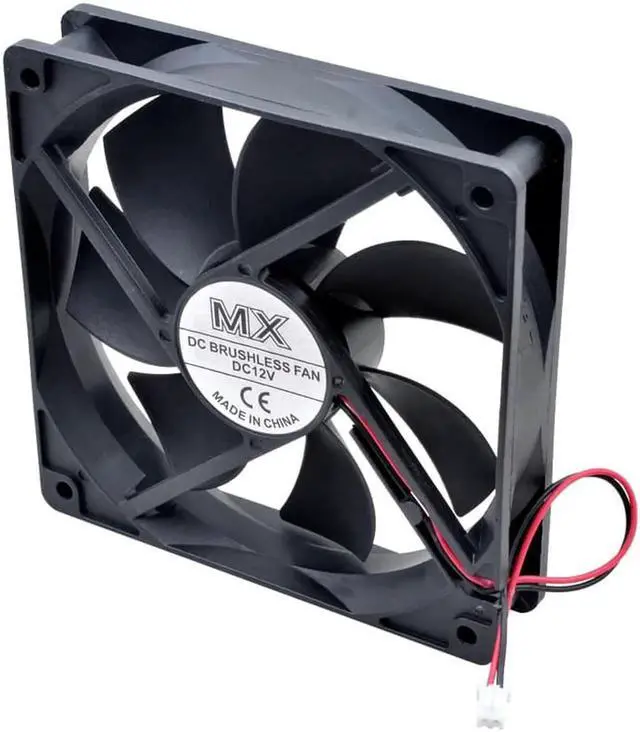 Alt view image 3 of 4 - Brand new 12cm 120mm fan 120x120x25mm 12025 DC12V 0.10A 1600 RPM cooling fan for chassis power supply