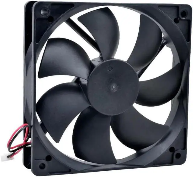 Alt view image 4 of 4 - Brand new 12cm 120mm fan 120x120x25mm 12025 DC12V 0.10A 1600 RPM cooling fan for chassis power supply