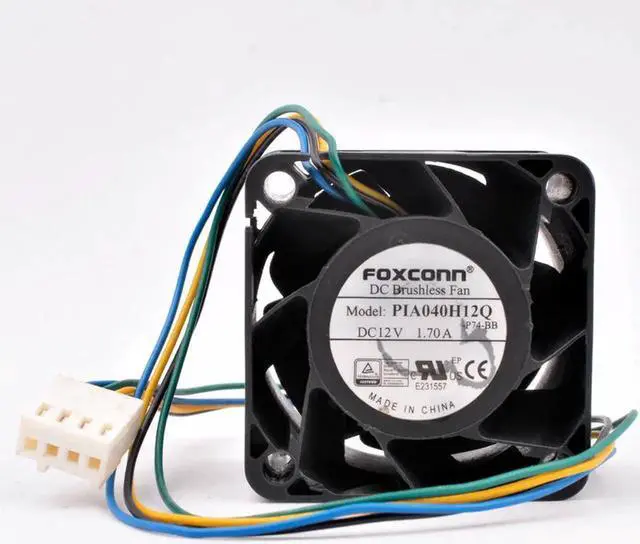 Main image of PIA040H12Q 4cm 40mm fan 40x40x28mm DC12V 1.70A 4 wires 4pin high-volume cooling fan for server power supply
