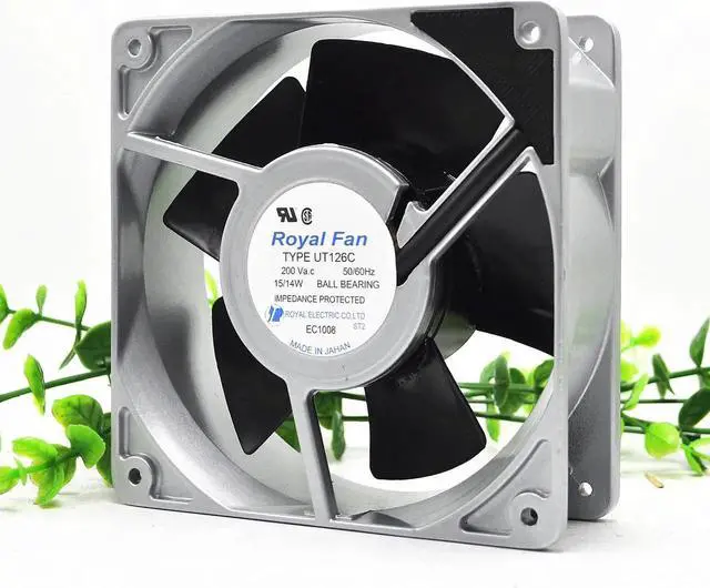 Alt view image 2 of 3 - New Japan ROYAL UT127C/UT126C/UT125C 220V 15W cooling fan