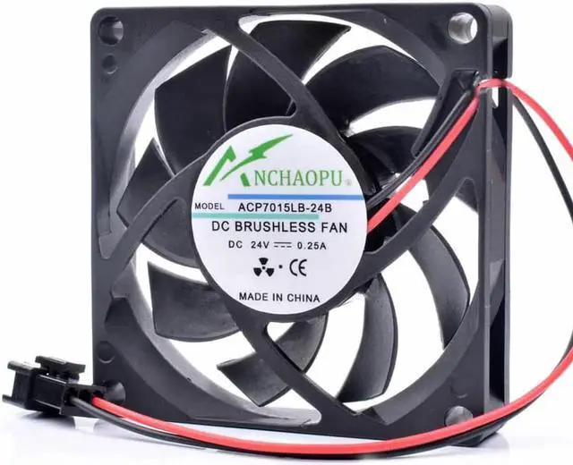 Main image of ANCHAOPU ACP7015LB-24B 7cm 70mm 7015 70x70x15mm DC24V 0.25A double ball inverter large air volume cooling fan