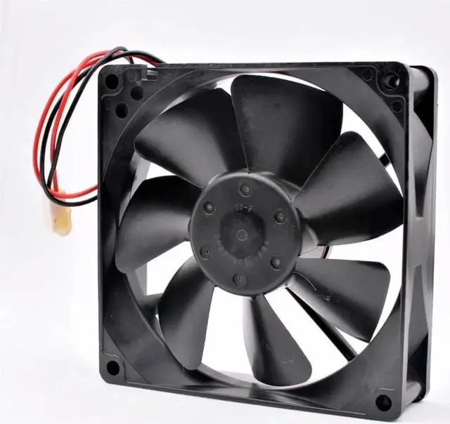 Alt view image 4 of 4 - 3610KL-04W-B50 9cm 92mm fan 92x92x25mm DC12V 0.43A 2 wires 2pin double balls large air volume cooling fan for UPS power supply