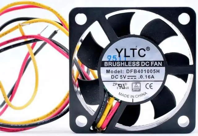 Alt view image 3 of 4 - DFB401005H 4cm 40mm fan 40x40x10mm DC5V 0.16A 3 wires 2 ball bearings Cooling fan suitable for router heat sink aluminum fins