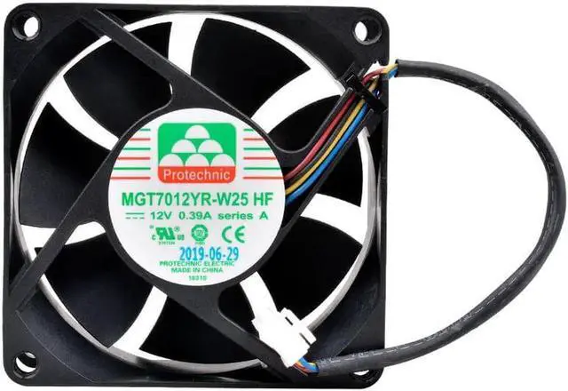 Main image of MGT7012YR-W25 HF 7cm 70mm fan 70x70x25mm DC12V 0.39A 4 lines 4pin cooling fan for server chassis power supply