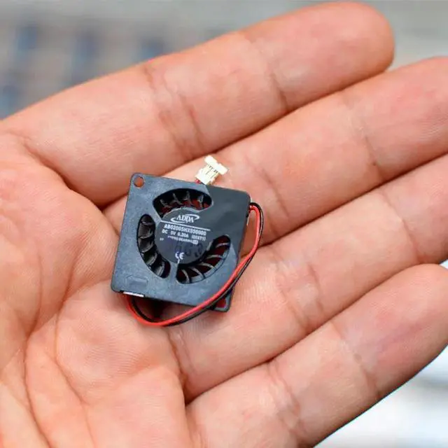 Alt view image 3 of 5 - AB02005HX050000 2cm 20mm blower fan 20x20x5mm DC5V 0.20A Miniature ultra-thin side blowing small turbo cooling fan
