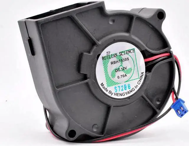 Main image of RBH7530S 75mm 75x75x30mm DC12V 0.70A 2 lines turbo blower blower cooling fan with high air volume