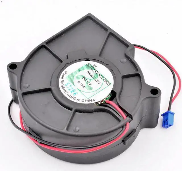 Alt view image 4 of 4 - RBH7530S 75mm 75x75x30mm DC12V 0.70A 2 lines turbo blower blower cooling fan with high air volume