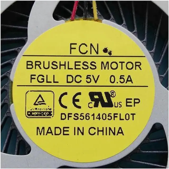Alt view image 3 of 3 - New original cpu fan DFS561405FL0T FGLL DC 5V 0.5A DC28000GUF0 laptop cpu cooling fan cooler