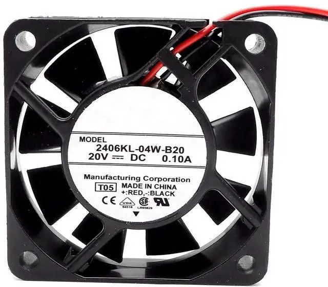 Main image of DC20V 0.10A 2406KL-04W-B20 6015 6cm 2-Wire Silent Cooling Fan