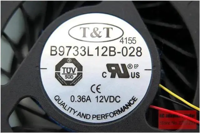 Alt view image 4 of 5 - FOR MSI Cooling Fan of 16F2 16F3 1761 PABD19735BM laptop fan B9733L12B-028