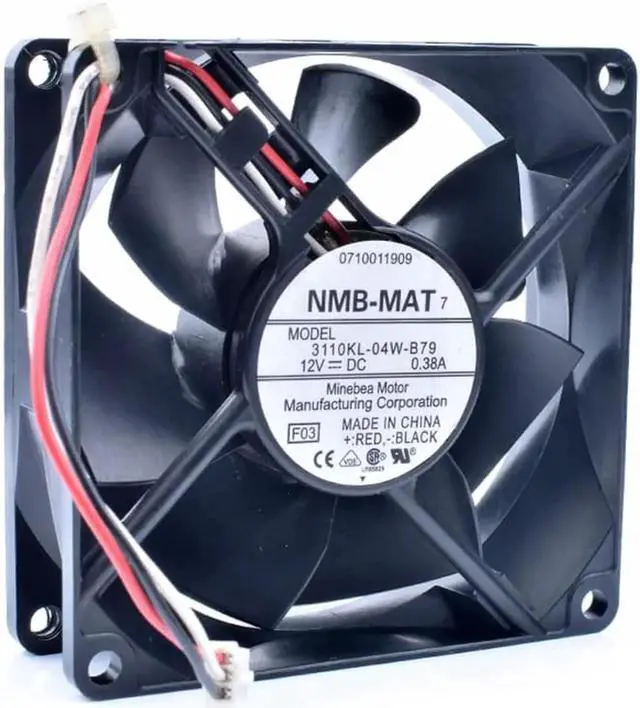 Main image of 3110KL-04W-B79 8cm 8025 80mm fan 80x80x25mm 12V 0.38A Inverter power supply cooling fan