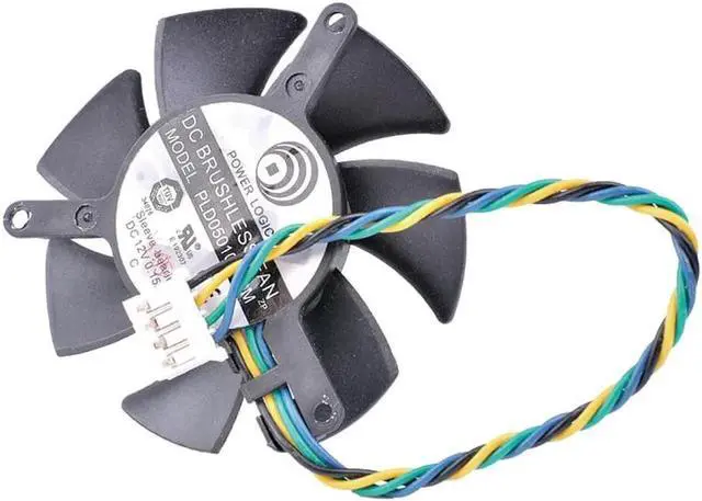 Alt view image 2 of 4 - PLD05010S12M 45mm 39mm 12V 0.15A 4pin4-wire 4pin computer graphics video card cooling fan