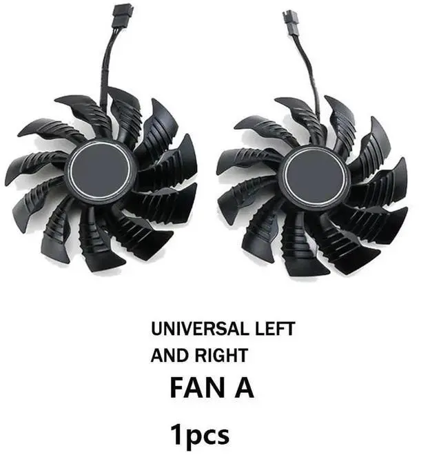 Alt view image 3 of 6 - Graphics Card Cooling Fans Suitable forGigabyte GTX 950 960 GV N950 N960 Series Desktop T12915SU 12V 0.50A 87mm 4Pin Video Card Cooler Fans GPU Fan (Fan-A)